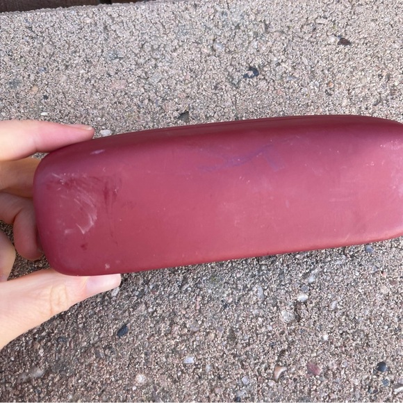 RAY BAN Gatto Deep Red Eye Glasses Sunglasses Case - Picture 4 of 11